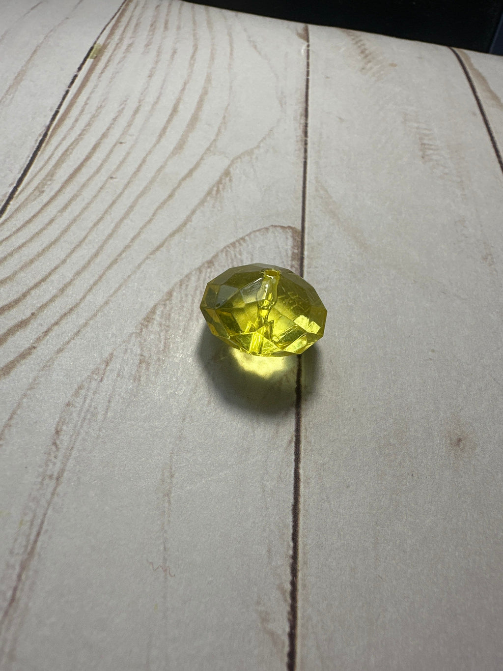 Light yellow 20mm rondel gum ball bead 10 count