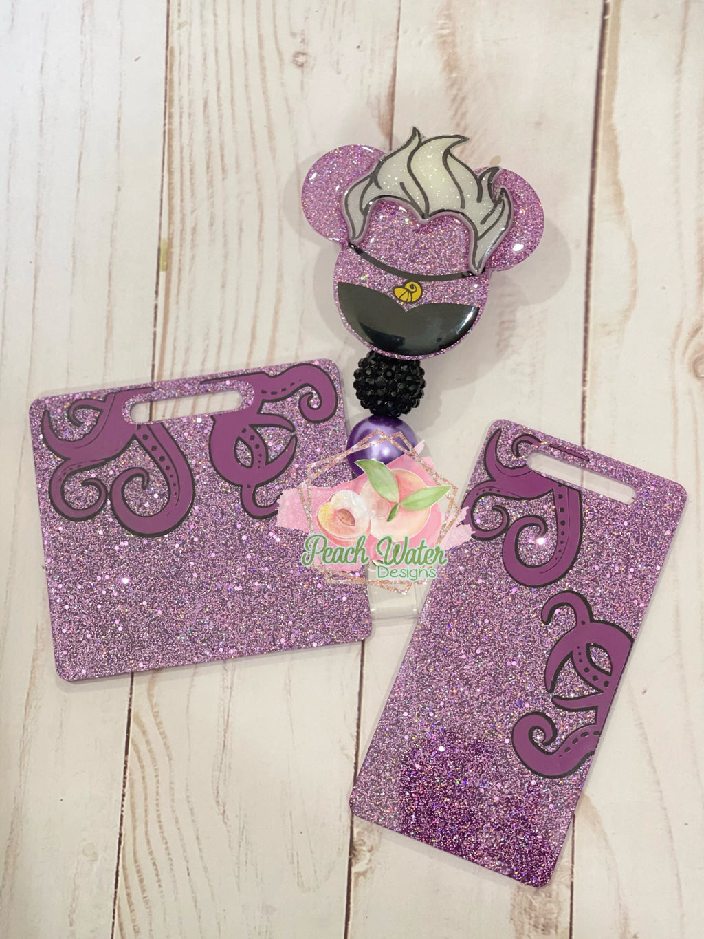 Ursula mermaid under the sea badge reel